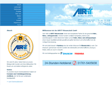 Tablet Screenshot of airfit.de